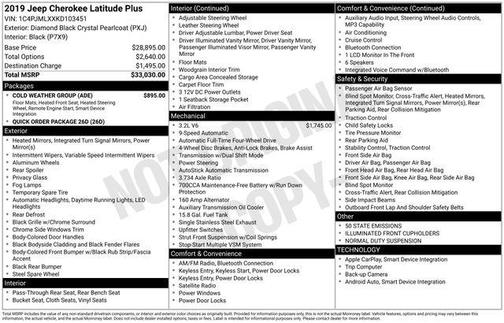 2019 Jeep Cherokee Latitude Plus