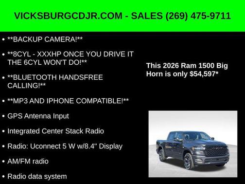 2026 RAM 1500 Big Horn/Lone Star
