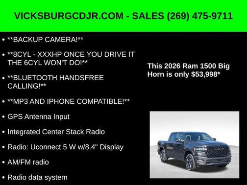 2026 RAM 1500 Big Horn/Lone Star