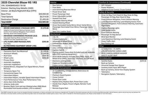 2025 Chevrolet Blazer RS