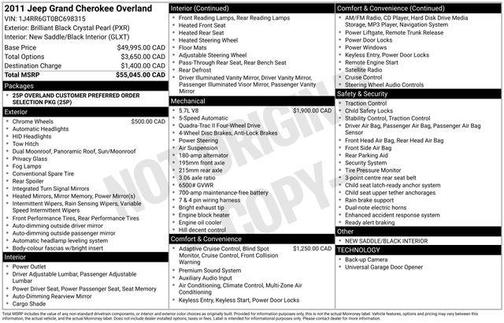 2011 Jeep Grand Cherokee Overland