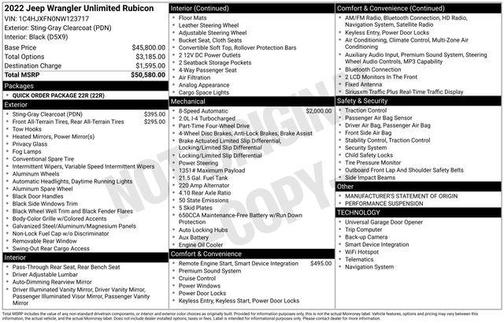 2022 Jeep Wrangler Unlimited Rubicon