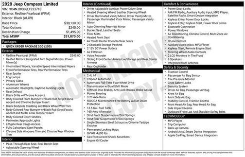 2020 Jeep Compass Limited