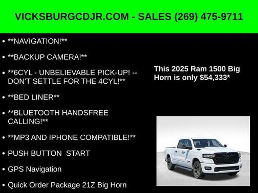 2025 RAM 1500 Big Horn/Lone Star