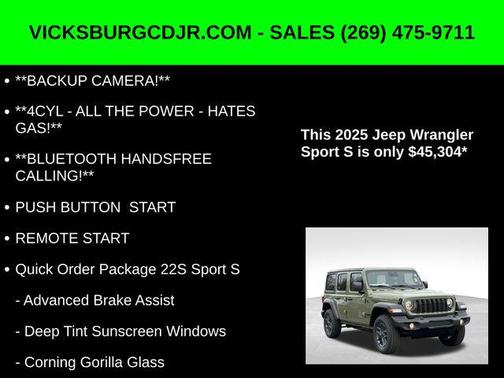 2025 Jeep Wrangler Sport S
