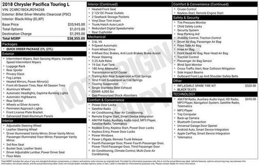 2018 Chrysler Pacifica Touring-L