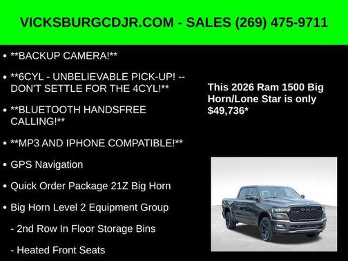 2026 RAM 1500 Big Horn/Lone Star