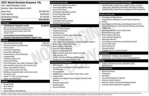 2021 Buick Envision AWD Essence