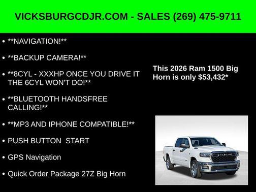 2026 RAM 1500 Big Horn/Lone Star