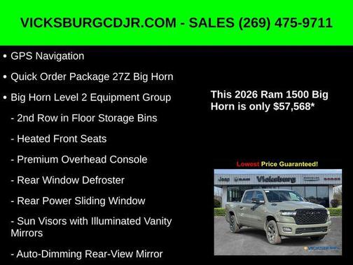 2026 RAM 1500 Big Horn/Lone Star