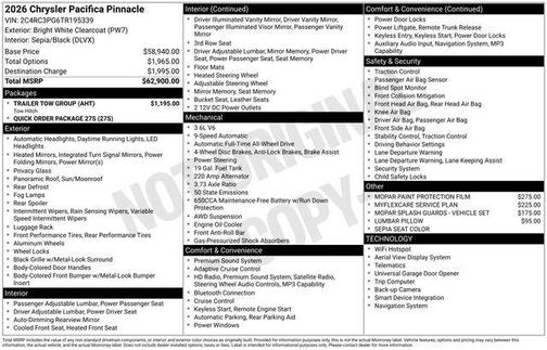 2026 Chrysler Pacifica L