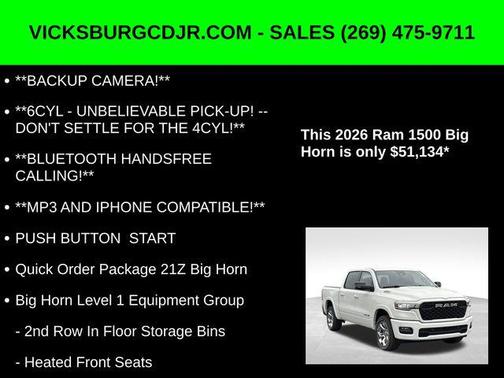 2026 RAM 1500 Big Horn/Lone Star