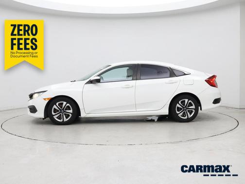 White 2017 Honda Civic LX