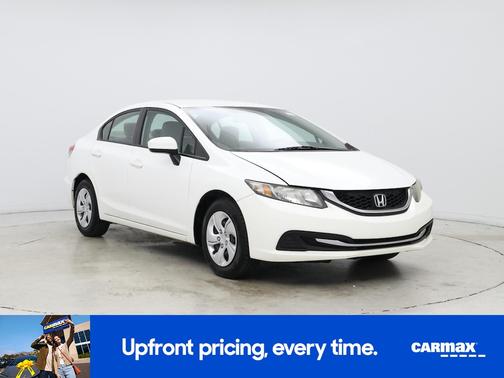 White 2014 Honda Civic LX