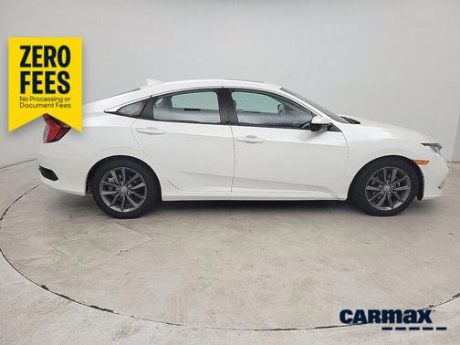White 2021 Honda Civic EX-L