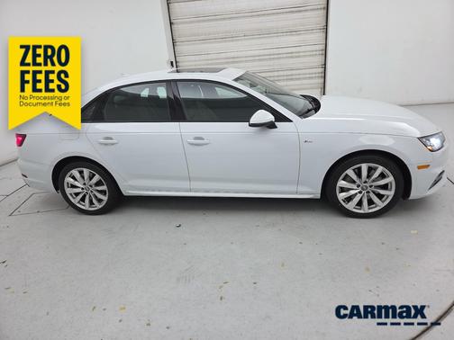 White 2018 Audi A4 Premium