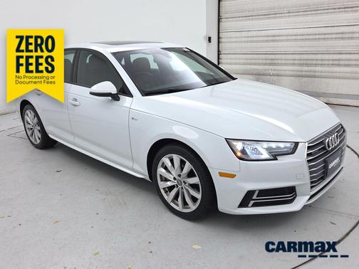 White 2018 Audi A4 Premium