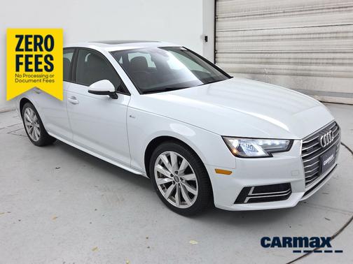 White 2018 Audi A4 Premium