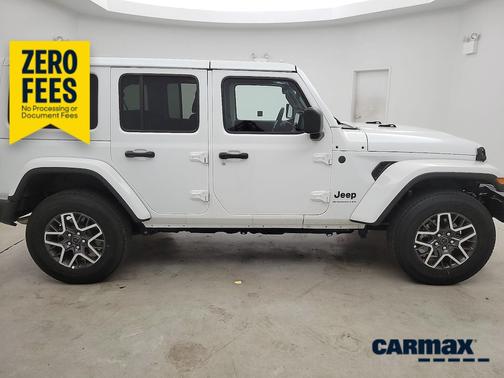 White 2025 Jeep Wrangler Sahara