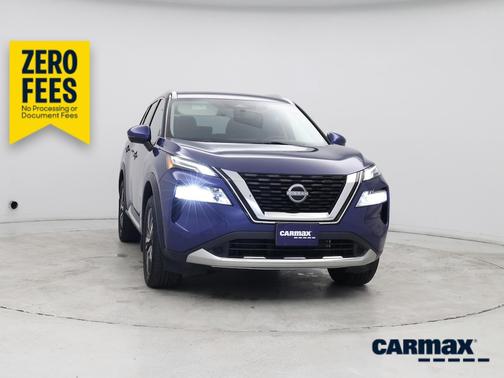 Blue 2023 Nissan Rogue Platinum