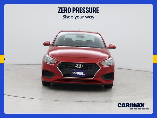 Red 2021 Hyundai Accent SE