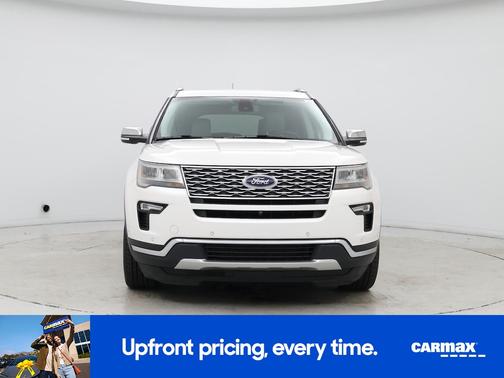 White 2018 Ford Explorer Platinum
