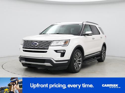 White 2018 Ford Explorer Platinum