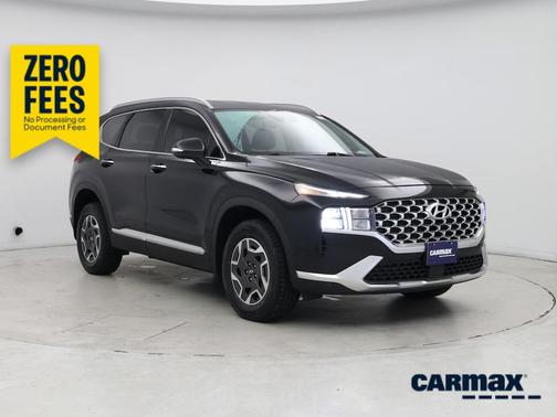 Black 2023 Hyundai SANTA FE HEV Blue