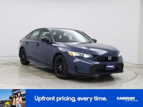 Blue 2025 Honda Civic Hybrid Sport