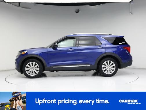 Blue 2022 Ford Explorer Limited