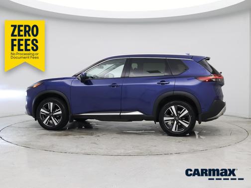 Blue 2023 Nissan Rogue Platinum