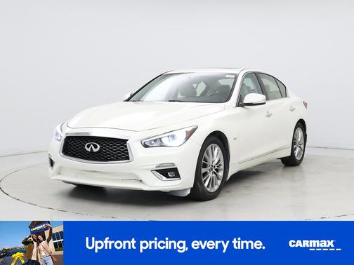 White 2019 INFINITI Q50 Luxe