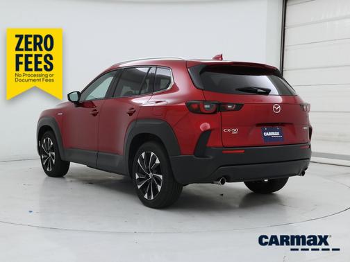Red 2025 Mazda CX-50 Hybrid Premium Plus
