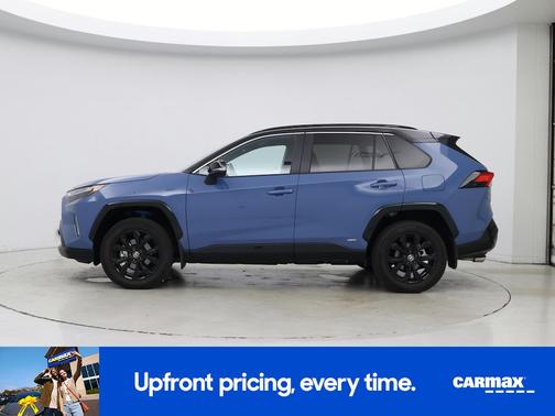Blue 2025 Toyota RAV4 Hybrid XSE