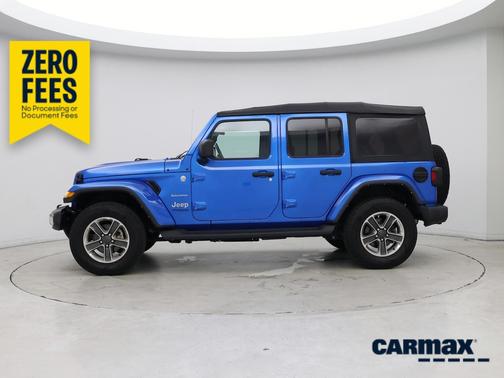 Blue 2022 Jeep Wrangler Unlimited Sahara