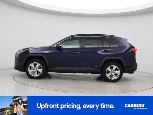 Blue 2021 Toyota RAV4 Hybrid XLE Premium