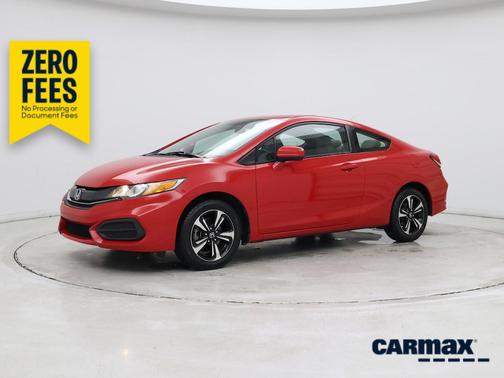 Red 2015 Honda Civic EX