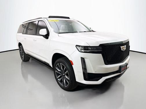 Crystal White Tricoat 2022 Cadillac Escalade ESV Sport Platinum