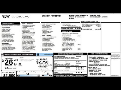 2024 Cadillac XT4 Sport
