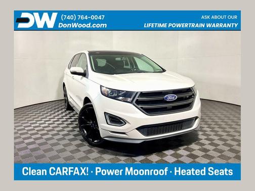 White Platinum Clearcoat Metallic 2016 Ford Edge Sport