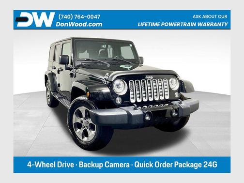 Black Clearcoat 2017 Jeep Wrangler Unlimited Sahara