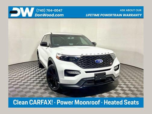 Star White Metallic Tri-Coat 2021 Ford Explorer ST