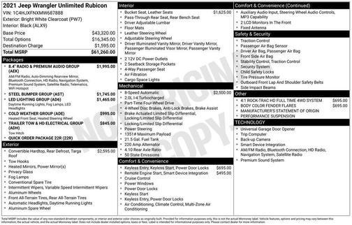 2021 Jeep Wrangler Unlimited Rubicon
