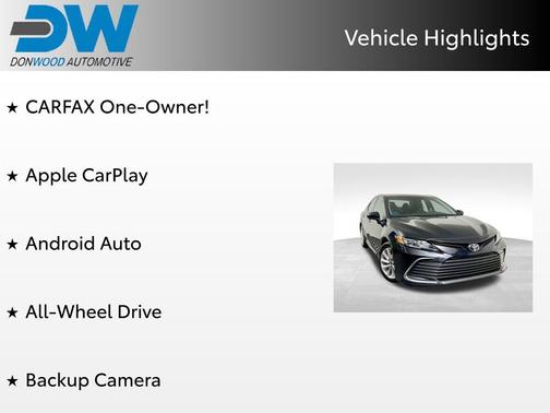 Midnight Black Metallic 2022 Toyota Camry LE