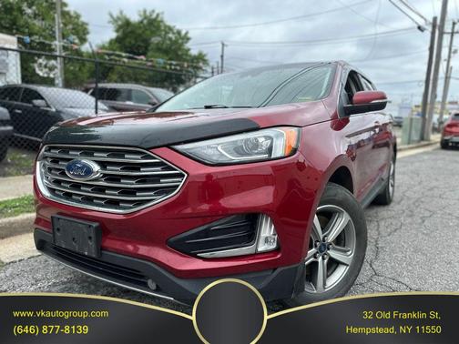 Red 2019 Ford Edge SEL