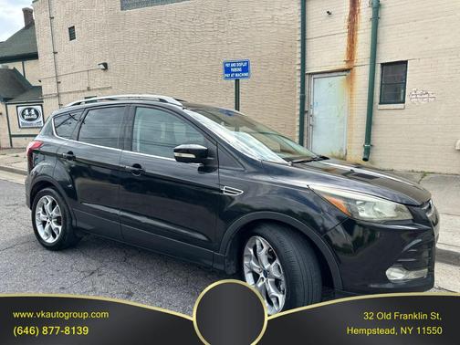 White Platinum Metallic Tri-Coat 2015 Ford Escape Titanium
