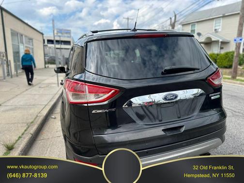 White Platinum Metallic Tri-Coat 2015 Ford Escape Titanium
