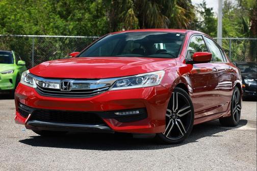 RED 2017 Honda Accord Sport