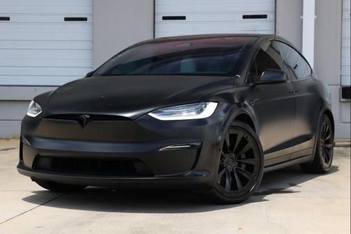 Solid Black 2022 Tesla Model X Dual Motor All-Wheel Drive