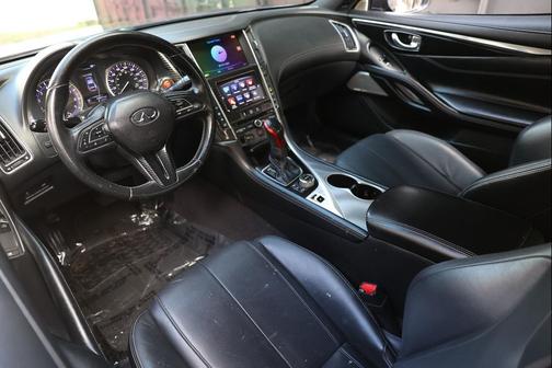 Midnight Black 2018 INFINITI Q60 3.0T LUXE